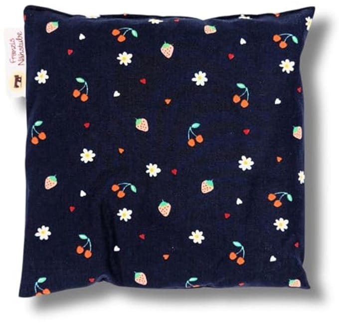 Druivenpitkussen 20x20 cm voor Warmte- en Koudetherapie in Katoen