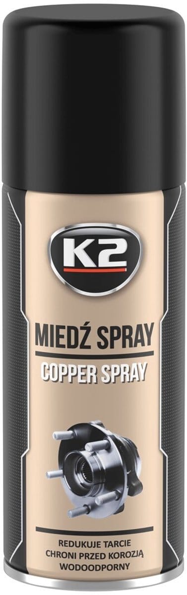 K2 W122 - Koper Spray - 400ml - Snel Drogen - Hoog Temperatuur