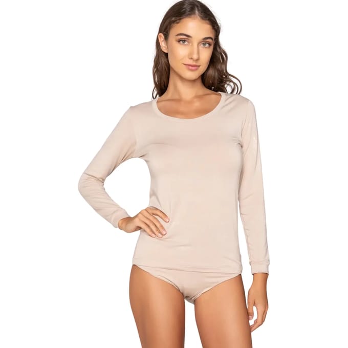 Dames-T-shirt met lange mouwen Luna Micro Touch Comfort