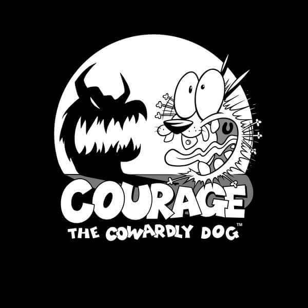 Courage The Cowardly Dog Spotlight Sweatshirt - Black - S