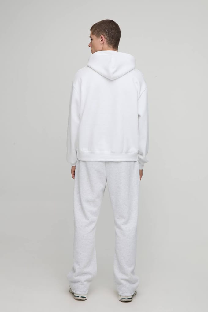 Essential Oversized Boxy Hoodie | White | Size Medium