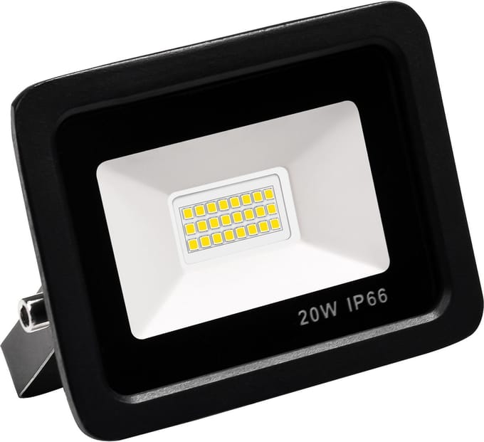 LED Breedstraler 2 stuks 20W 3000K Warm wit IP66 2000 lumen Kantelbaar