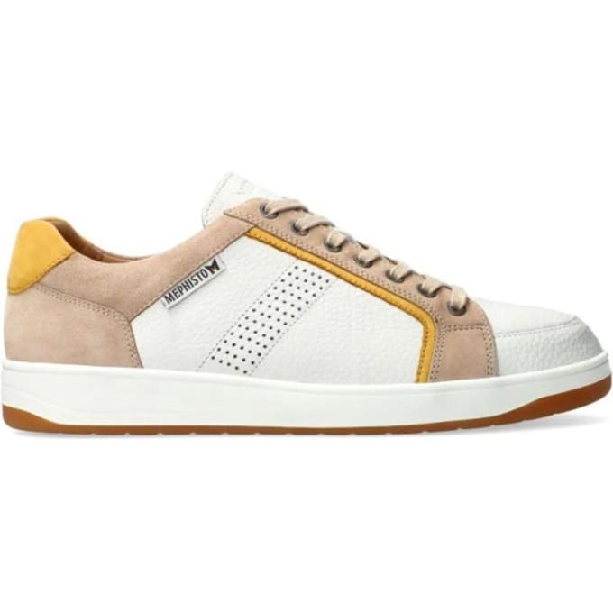 Mephisto Harrison - heren sneaker - Wit - maat 40.5 (EU) 7 (UK)
