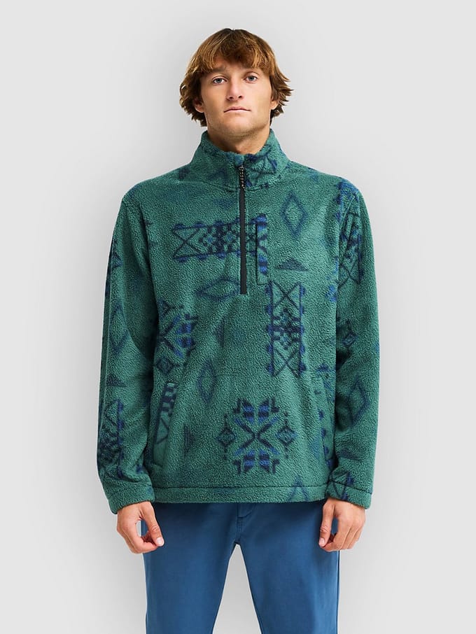 Billabong Boundary Mock Neck Half-Zip Fleece Trui groen