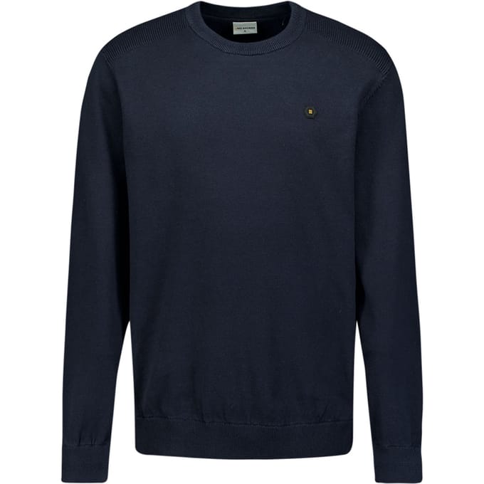 No Excess Pullover Crewneck Solid Knit Night Größe: S | Pullover Outlet | Herren | Schwarz