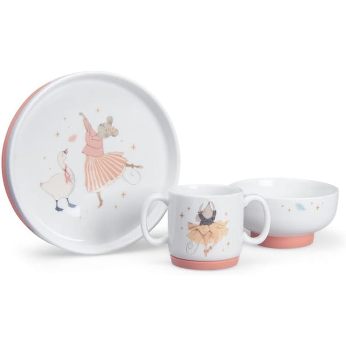 Moulin Roty porseleinen servies Petit école