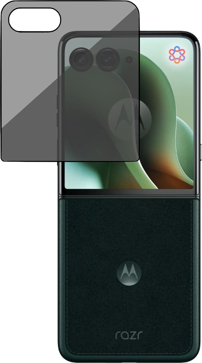 TechNow Privé Screenprotector geschikt voor Motorola Razr 60 Ultra Screenprotector - Privacy Beschermglas - Rounded - Privacy Proteqt+