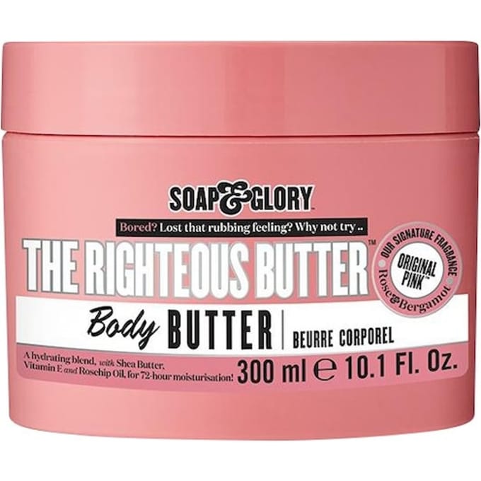 Soap & Glory Vochtinbrenger De Righteous Butter Hydraterende Body Bodybutter Dames 300 ml