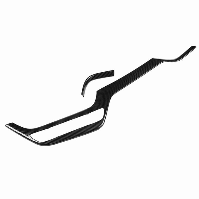 2 pièces Cache Décoratif de Console Centrale de Voiture pour CH R CHR 2016 2018 LHD (Noir) black