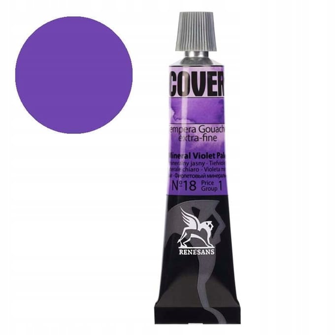 Renesans Cover Tempera Verf 20ml - Helder Mineraal Violet