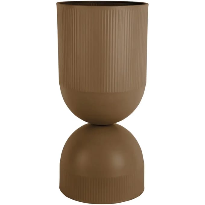Present Time Bloempot Tonar Xl - Bruin - 25.5x25.5x55cm - Modern