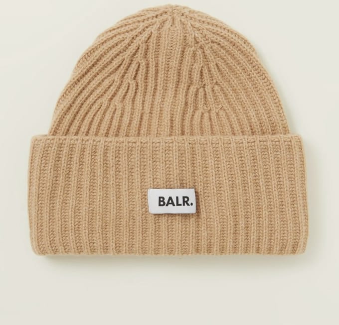 BALR. Loulou muts in wolblend - Kleur Beige - One Size