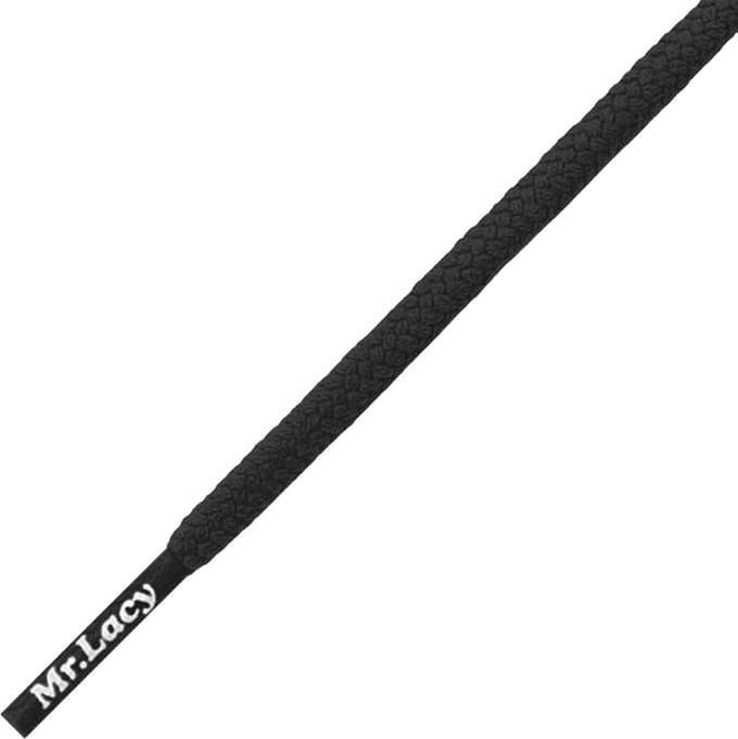 Mr.Lacy Veter Roundies Zwart 150cm lang 5mm breed model Rond
