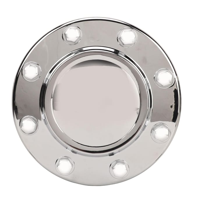 Cache Central de Roue Avant 68081010AA Cache-Moyeu de Roue Chromé Anti-Poussière Adapté pour 3500 DUALLY 2011 à white