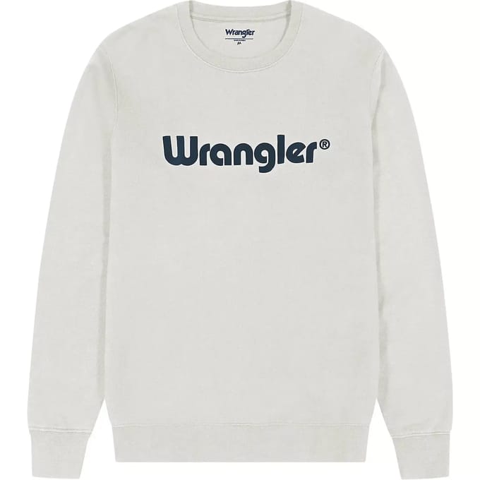Sweater met logo ronde hals Wrangler