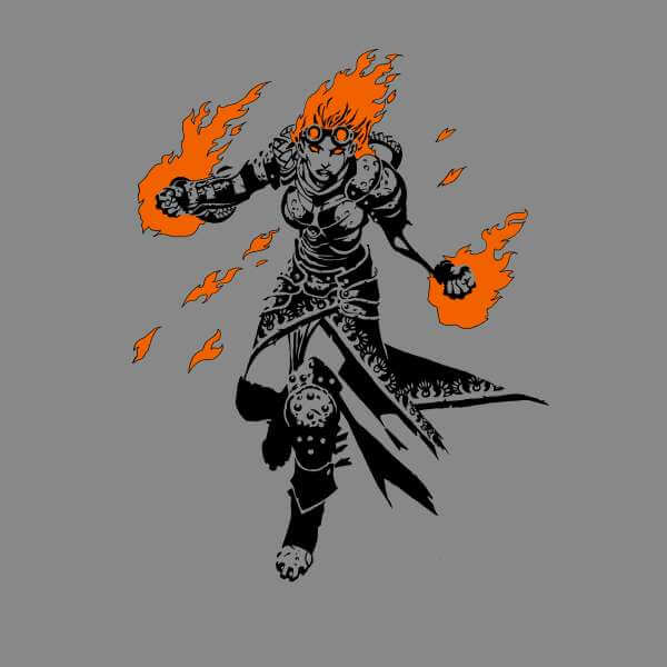 Magic The Gathering Chandra Character Art Trui - Grijs - S