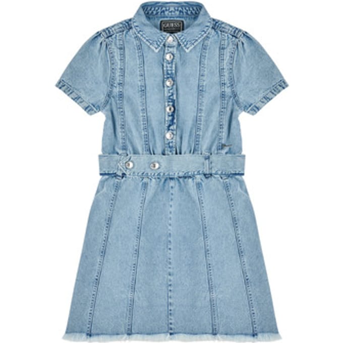 Guess  Korte Jurk COTTON LIGHT DENIM