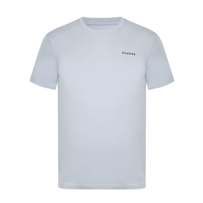 Firetrap Katoenen heren-T-shirt (Grijs)