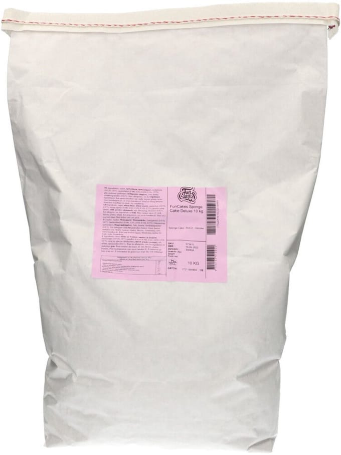 FunCakes Bakmix voor Biscuit Deluxe - 10kg - Luchtige Taartbodem - Mix voor Biscuit