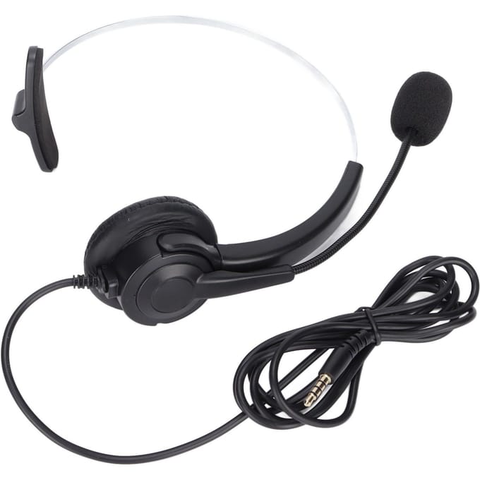 USB Headset 3.5mm Computerhoofdtelefoon met Microfoon Ruisonderdrukking voor Laptop PC Mobiele Telefoon