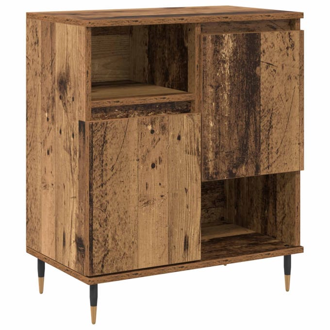 vidaXL - Dressoir - Oudhout - 60 - x - 35 - x - 70 - cm