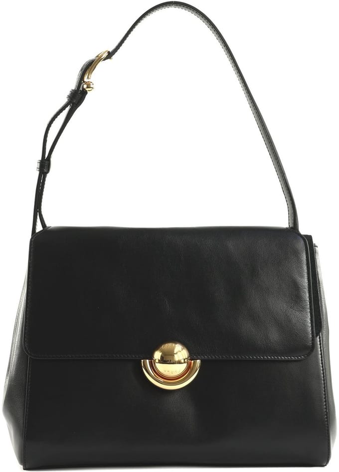FURLA Leren schoudertas Domus Shoulder Bag 27 Nero zwart