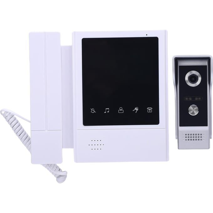 Video Deurtelefoon Systeem 4,3 Inch Touch Monitor Bedraad Video Intercom Deurbel Kits Telefoon Stijl Deur Intercom EU Version