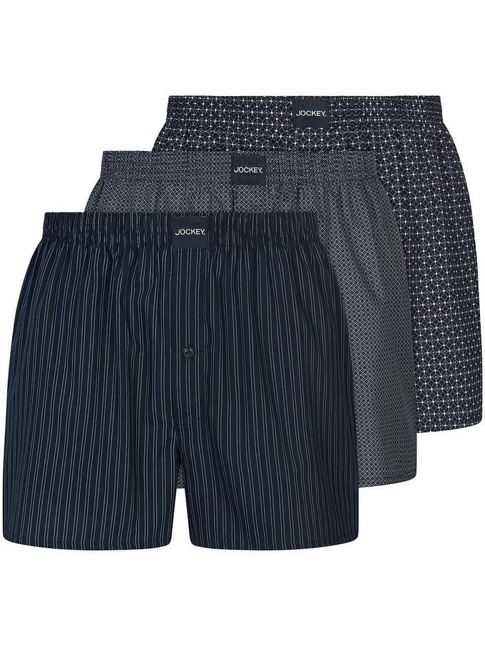 Jockey Geweven boxershorts Boxer Woven Set van 3
