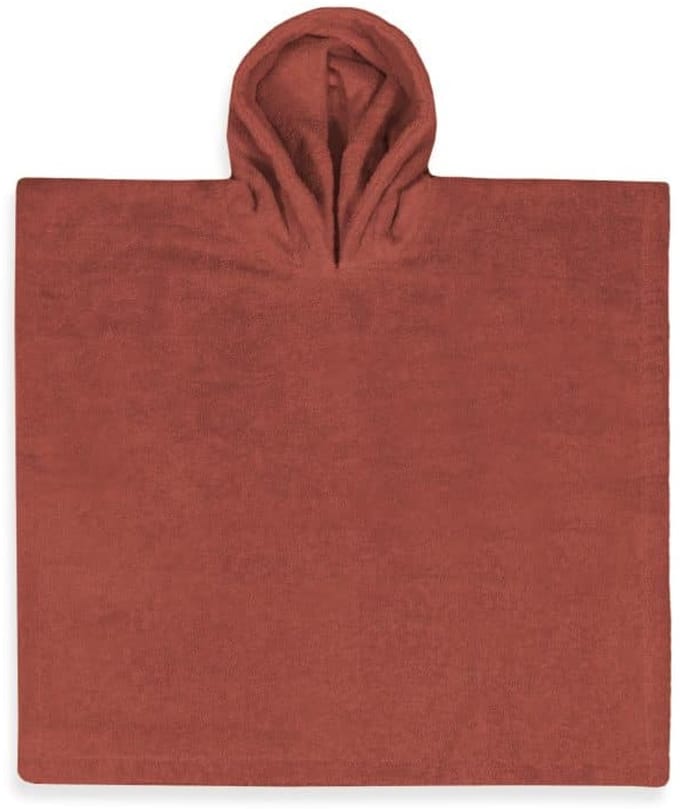 Gepersonaliseerde badponcho Large copper met naam geborduurd 1-6 jaar