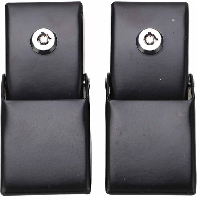 Kit de loquets de capot verrouillables en métal antivol avec clés pour Jeep Wrangler JK 2007?2017 black