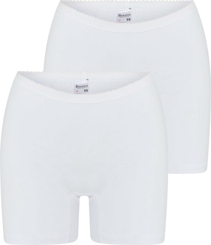 Beeren Softly dames boxershorts - 2-pack - Maat L - Wit