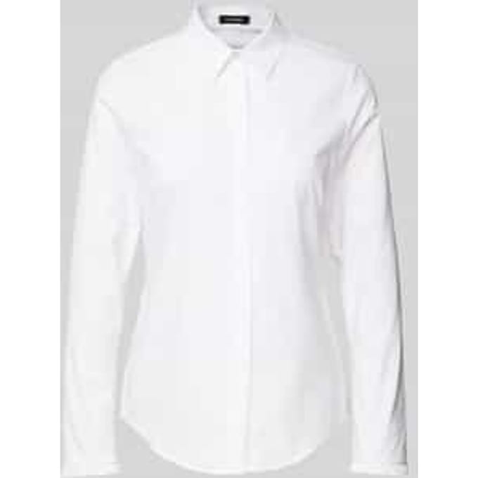 Regular fit overhemdblouse met blinde knoopsluiting