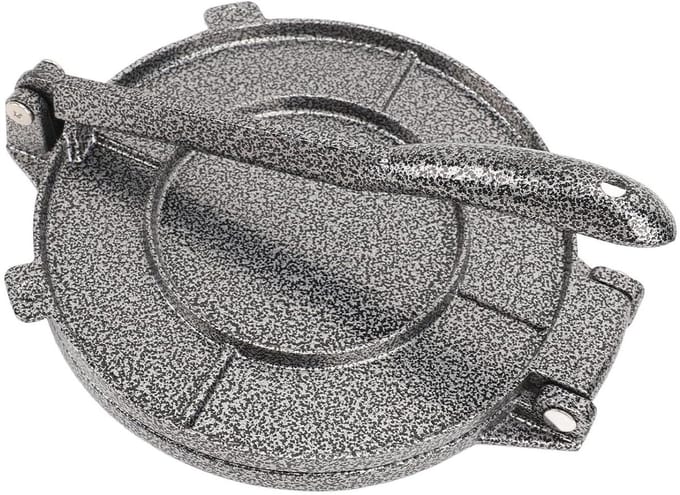 Tortilla Pers - Taco Maker Roti - Thuis Koken - Duurzame Aluminiumlegering - 20x16 Cm - Grijs