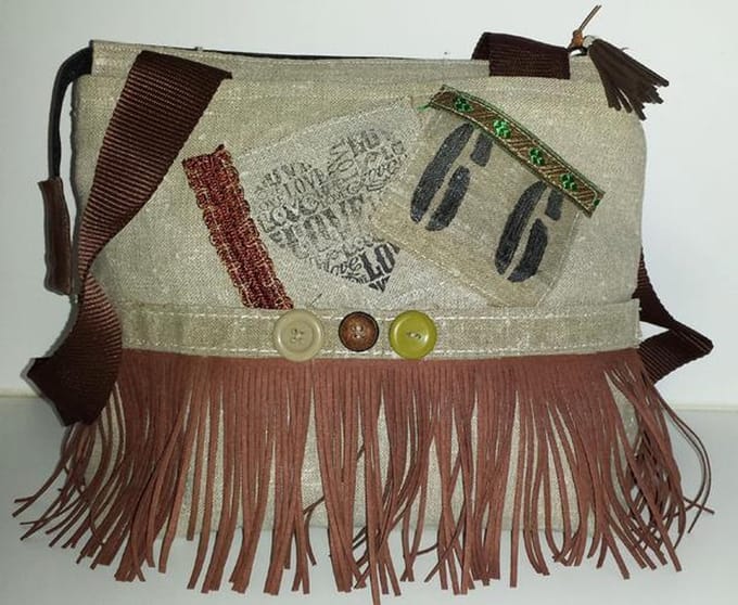 Toetie & Zo Handgemaakte Tas PTT Post Bohemian, schoudertas