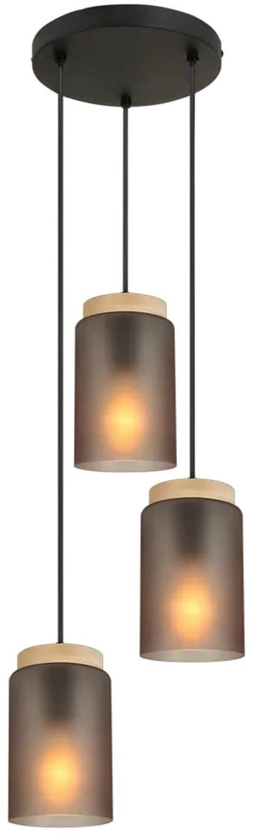 Toolight App1811-3Cpr Hanglamp - Grijs - 16,5X11,5X16,5Cm