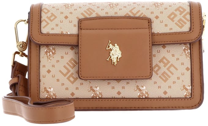 U.S. POLO ASSN. Schoudertas New Hampton Small Crossbody Bag Biscuit Lichtbruin