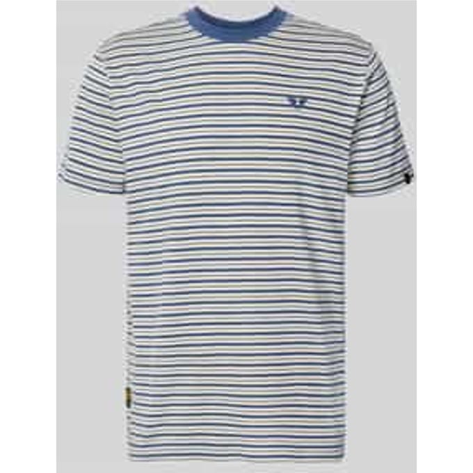 T-shirt in all-over look met ronde hals