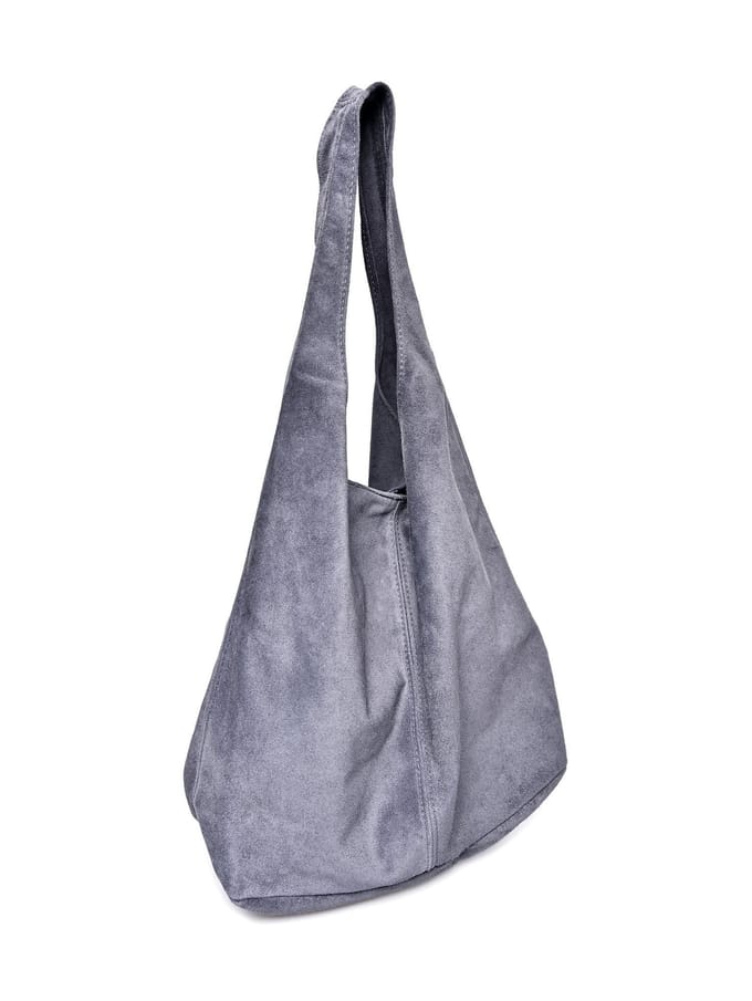 Anna Luchini Grijs Rundleer Tas