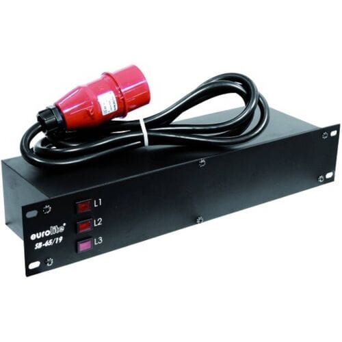 Eurolite SB-65/19 19 stroomverdeler 6-voudig 2 HE