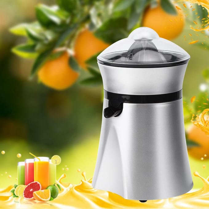 Elektrische Juicer Citrus Sinaasappel Citroen Persmachine Extractor Vruchtensapmachine gray