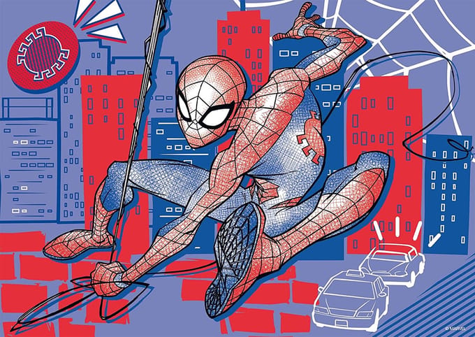 Ravensburger puzzel Giant Floor puzzel - Spiderman - 24 stukjes.