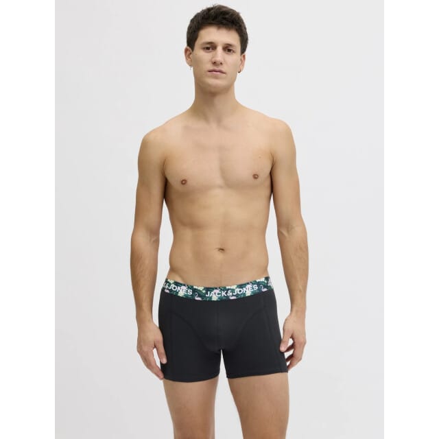 Jack & Jones Heren boxershorts trunks jacflamingo flamingo print 3-pack multicolor