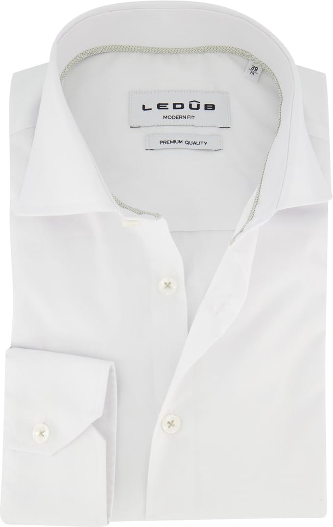Ledub casual overhemd wit