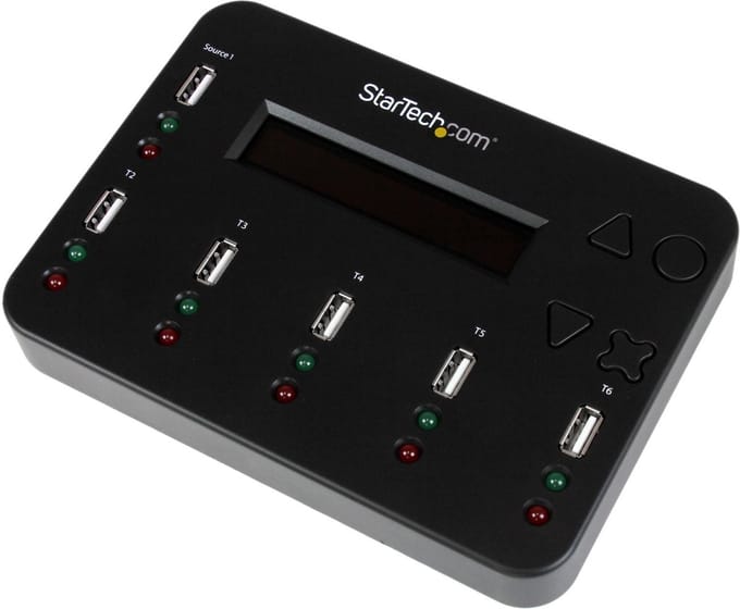 StarTech Standalone 1:5 USB Flash Drive duplicator en wisser, flashdrive kopieerder