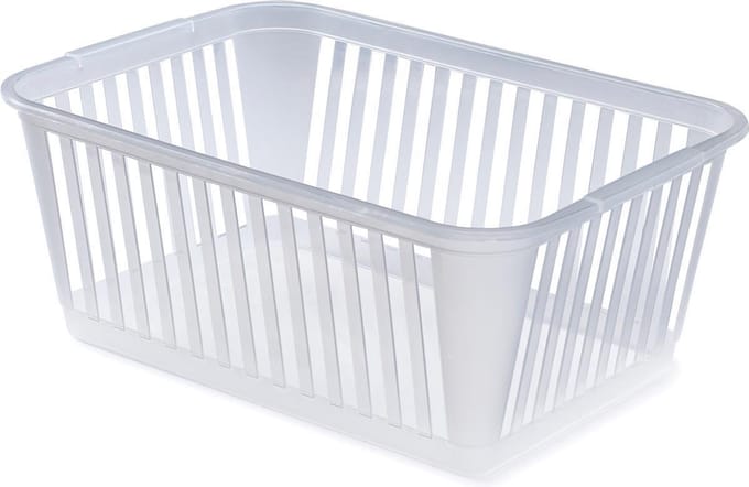 Whitefurze Medium opbergmand 37 cm | transparant