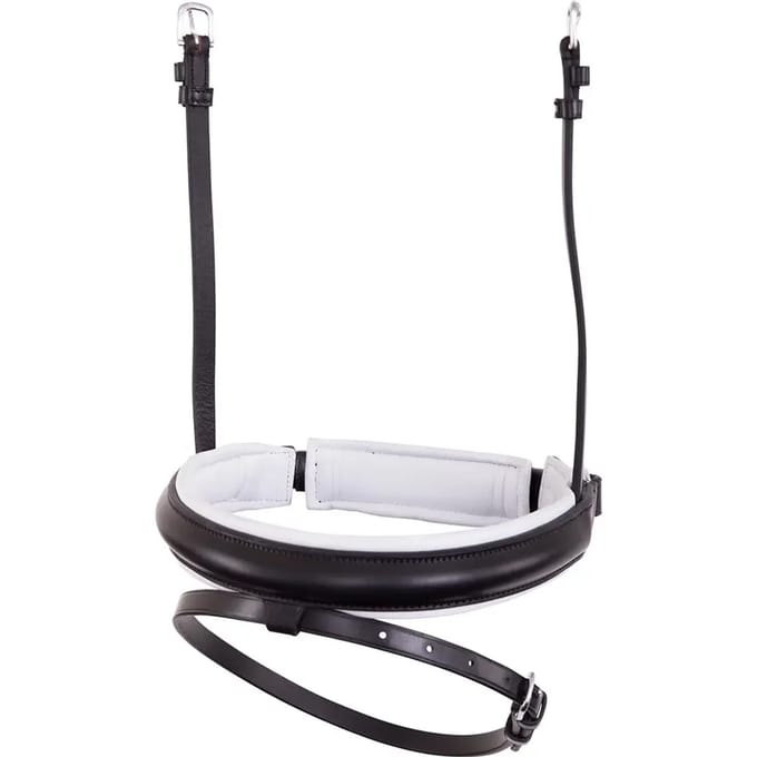 Leren Paardenneusriem, groot, gebogen BR Equitation Pull-back