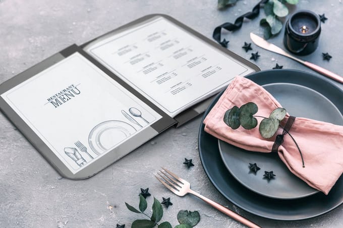 Securit® Menukaart | Menukaart map A5 Essential - zwart
