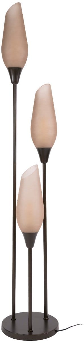 Fraaai - Matthew vloerlamp 3-lichts - bruin melkglas