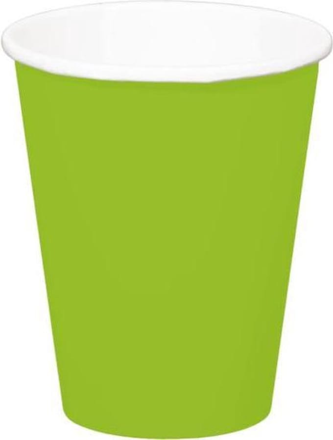 Lime Groene Bekers 350 ml - 8 stuks