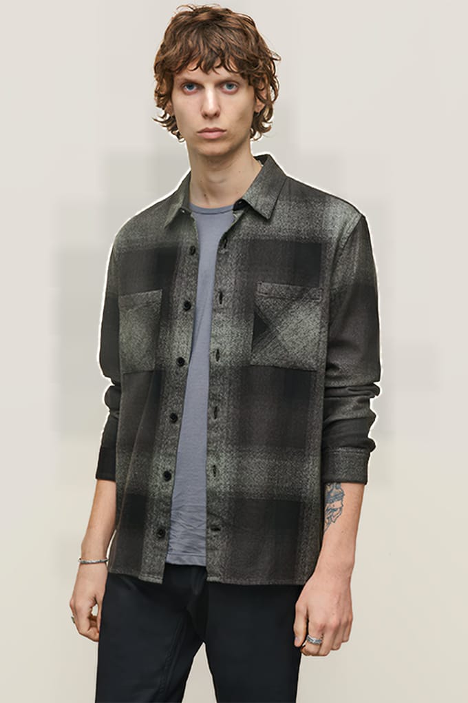 John Varvatos Cole Regular Fit L/s Shirt Black Größe: M | Casual hemden Outlet | Herren | Schwarz